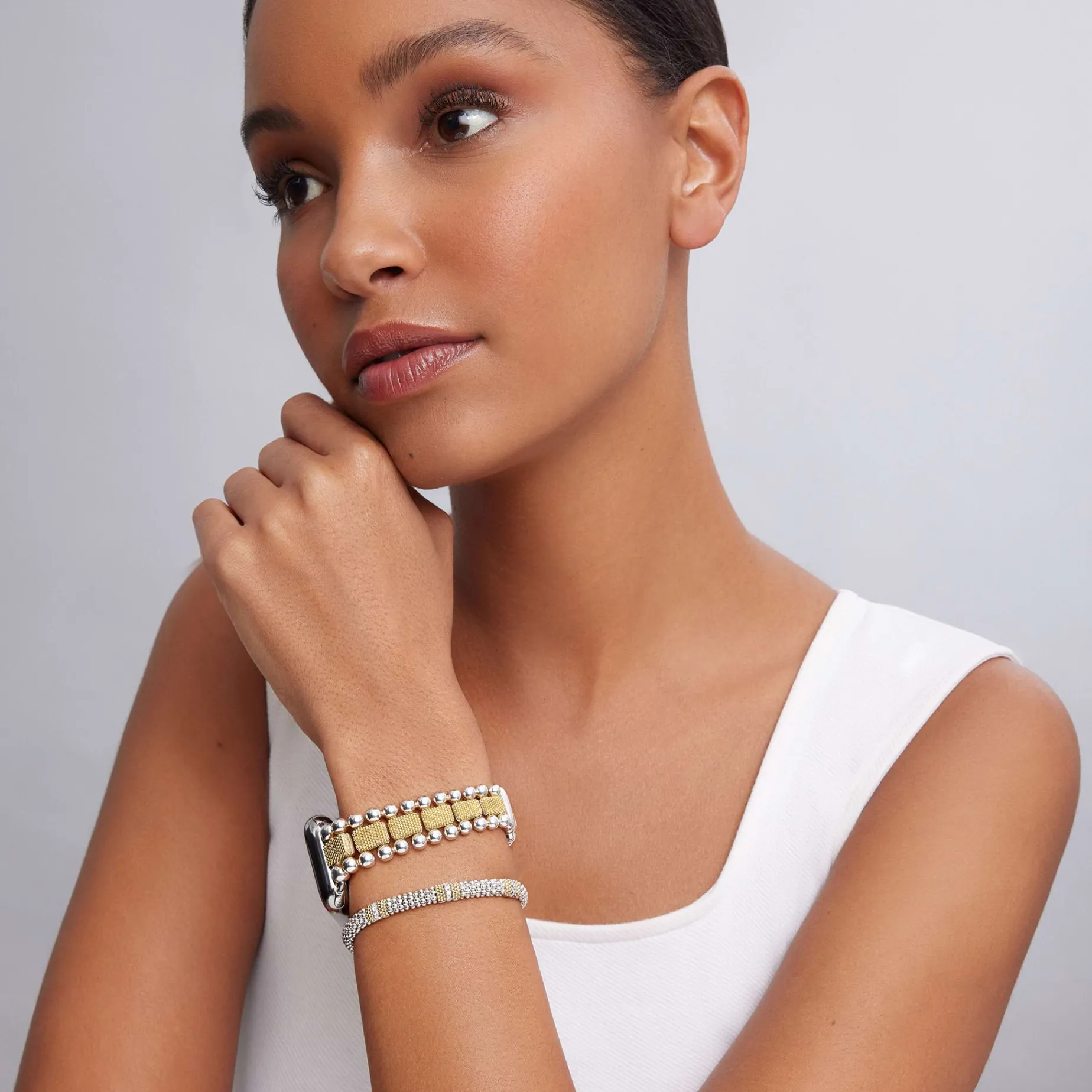 Two-Tone Diamond Smart Caviar Gift Set
