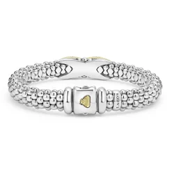 Two-Tone Diamond X Caviar Bracelet | 9mm