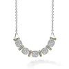 Two-Tone Five Station Diamond Necklace