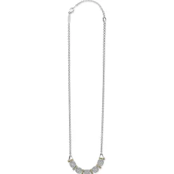 Two-Tone Five Station Diamond Necklace