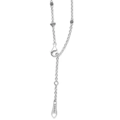 Two-Tone Heart Chain Necklace