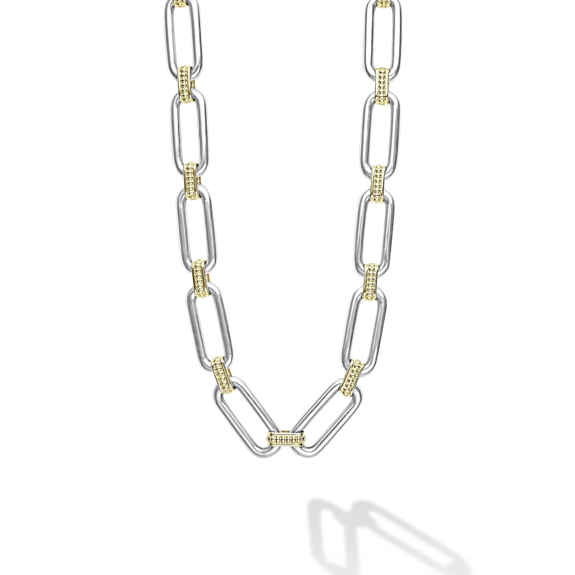 Two-Tone Link Necklace