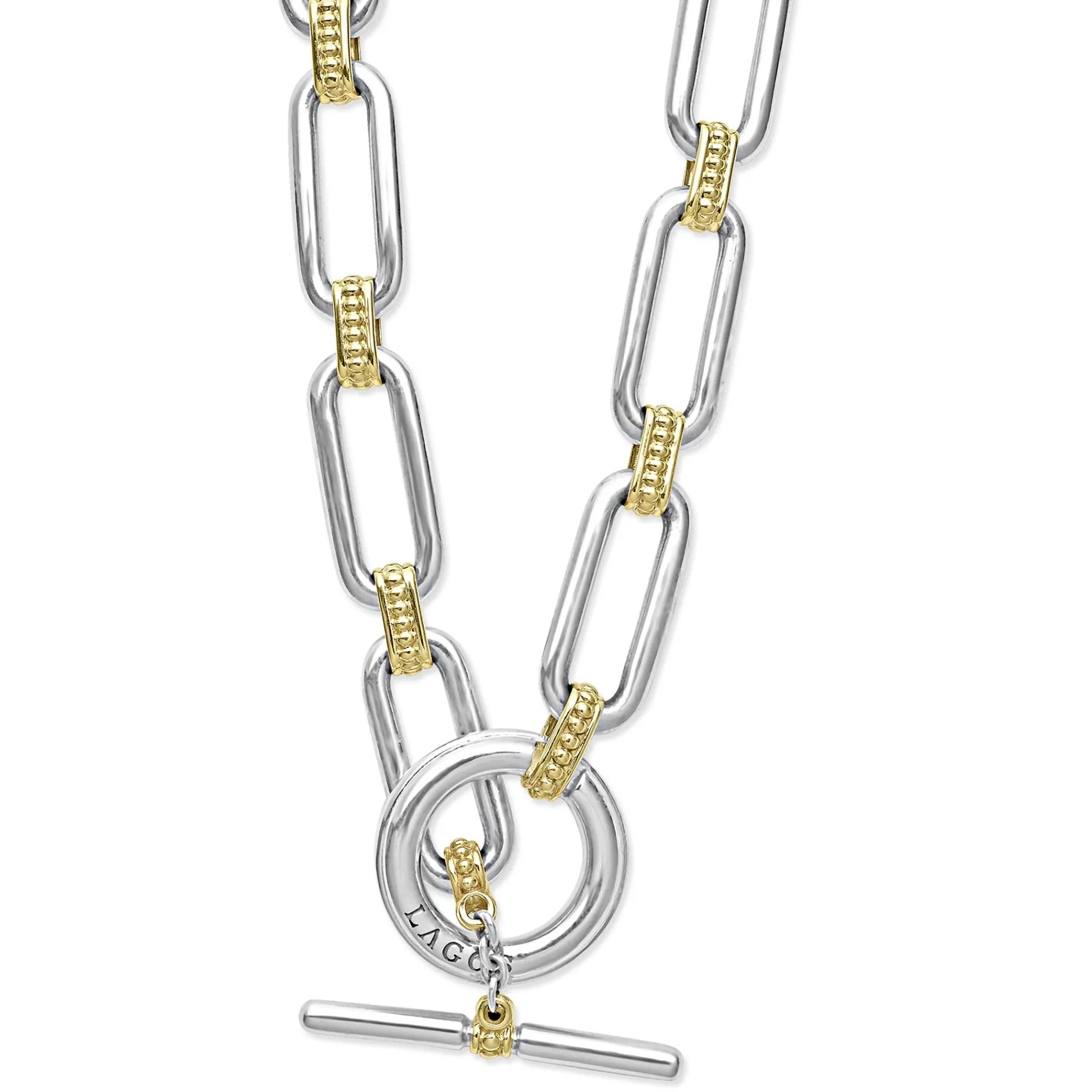 Two-Tone Link Necklace