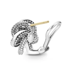 Two-Tone Love Knot Earrings