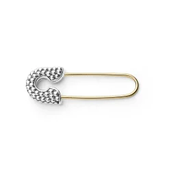 Two-Tone Safety Pin Earring
