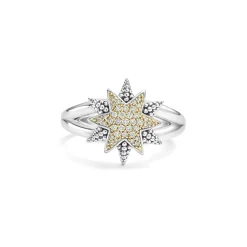 Two-Tone Star Diamond Ring