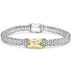 Two-Tone X Caviar Bracelet | 6mm
