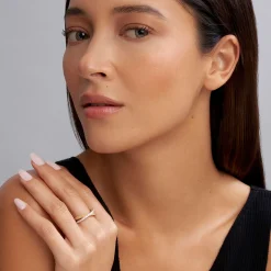 Two-Tone X Diamond Ring