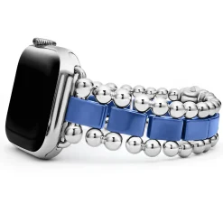 Ultramarine Ceramic and Stainless Steel Watch Bracelet-38-45mm