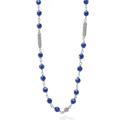 Ultramarine Ceramic Beaded Necklace