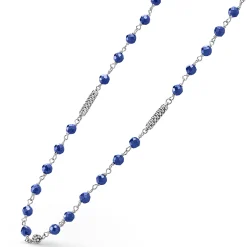 Ultramarine Ceramic Beaded Necklace