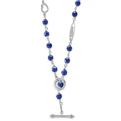 Ultramarine Ceramic Beaded Necklace