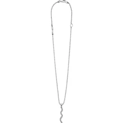 Wave Diamond Pendant Necklace