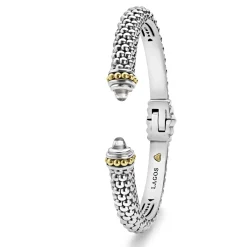 White Topaz Cuff Bracelet | 8mm