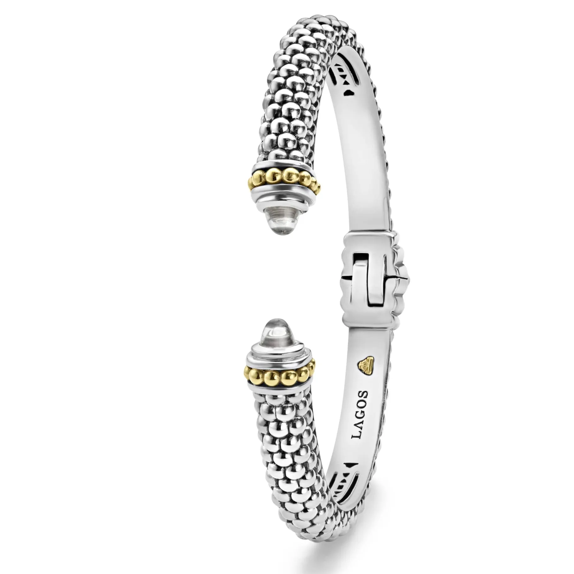 White Topaz Cuff Bracelet | 8mm