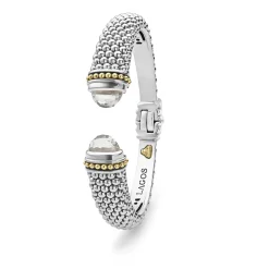 White Topaz Cuff Bracelet | 12mm