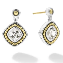 White Topaz Drop Earrings