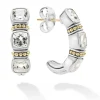 White Topaz Hoop Earrings