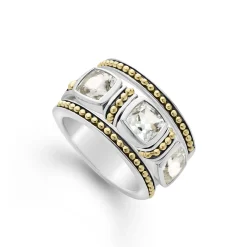 White Topaz Stacking Rings