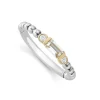 White Topaz Stacking Ring with Diamonds
