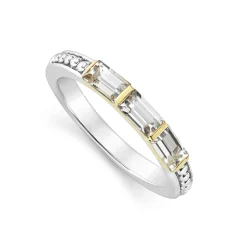 White Topaz Stacking Ring
