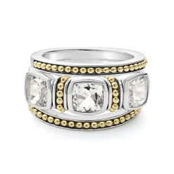 White Topaz Stacking Rings