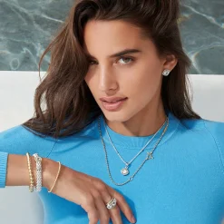 White Topaz Stacking Rings