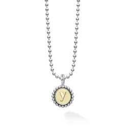 Y Initial Charm Necklace